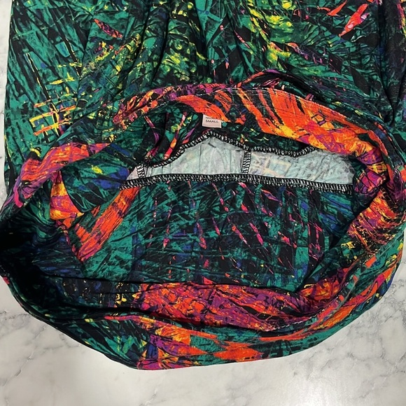 Soma one shoulder halter maxi dress soft jersey stretch tropical print small - Picture 8 of 11